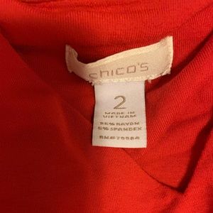 Red Chico’s dress, size 2.